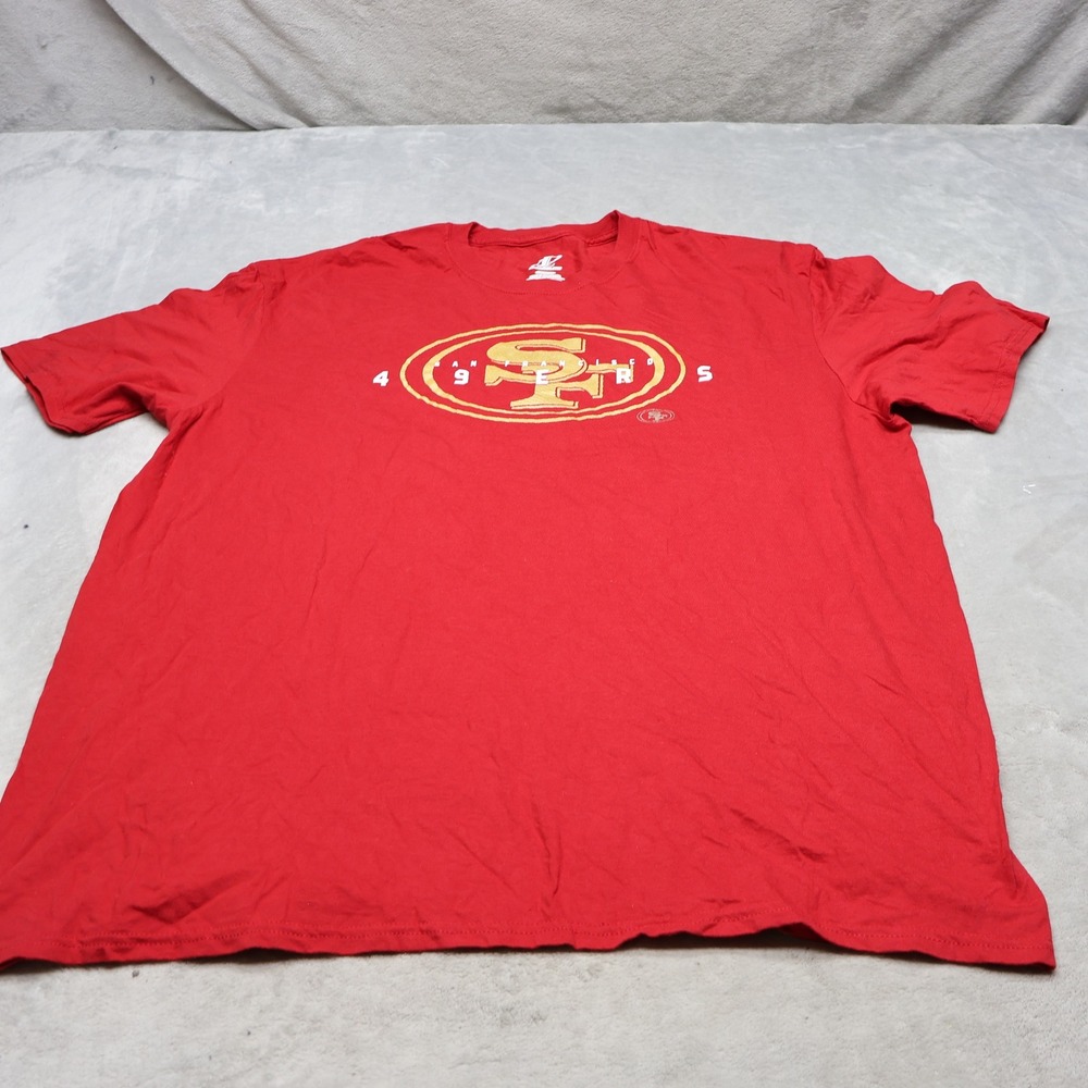 San Francisco 49ers Shirt Mens 2XL Logo Athletic Red NFL Football Graphic Tee